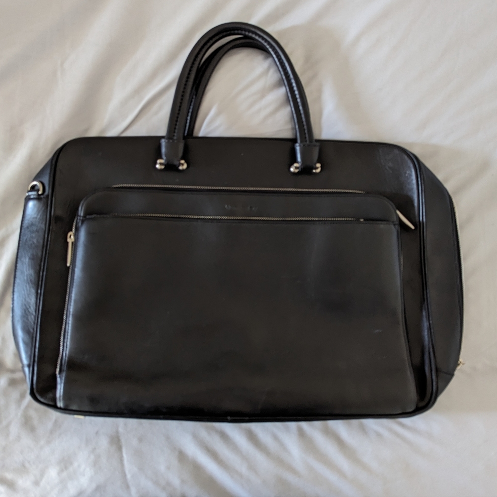 Alvin Valley Leather Laptop Bag